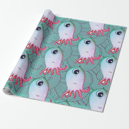 Presente Papel de embrulhamento de ONDAS JAPONESAS DE MONST