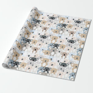 Presente Papel de embrulhamento de padrão Koala