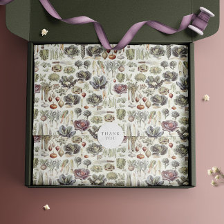 Presente Papel de embrulhamento de padrão vegetal do Adolph