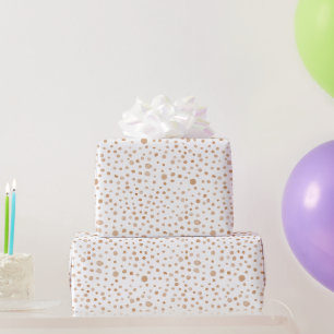 Presente Papel de embrulhamento de pontos aquosos Confetti