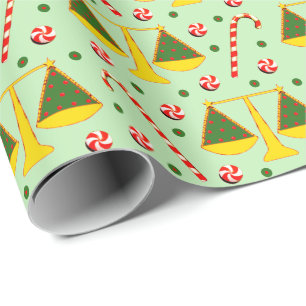 Presente Papel de embrulhamento de presentes no Natal do ad