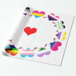 Presente Papel de embrulhamento de sinalizador de orgulho