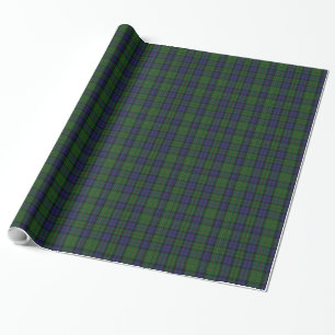 Presente Papel de embrulhamento de Xadrez do Tartan Clan Ma