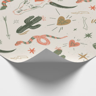 Presente Papel de embrulhamento do amor no deserto ocidenta