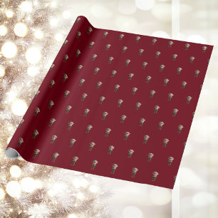 Presente Papel de embrulhamento do Elf de Natal