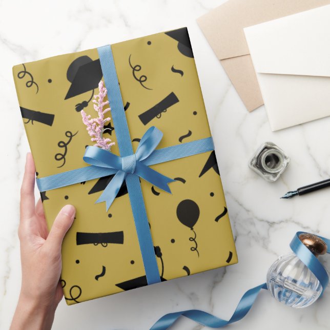 Presente Papel de embrulhamento do poço do Boné de formatur (Presentear)