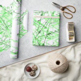 Presente Papel de embrulhamento para cartas de aviação