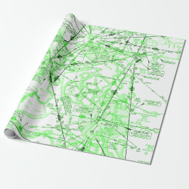 Presente Papel de embrulhamento para cartas de aviação