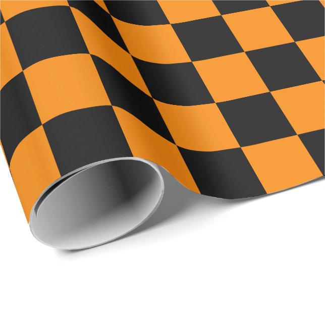 Presente Papel de embrulhamento para cheques grandes preto  (Ponta do rolo)