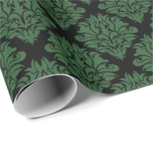 Presente Papel de embrulhamento verde para doação de danos