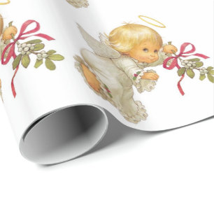 Presente Papel de embrulho/anjos do Natal