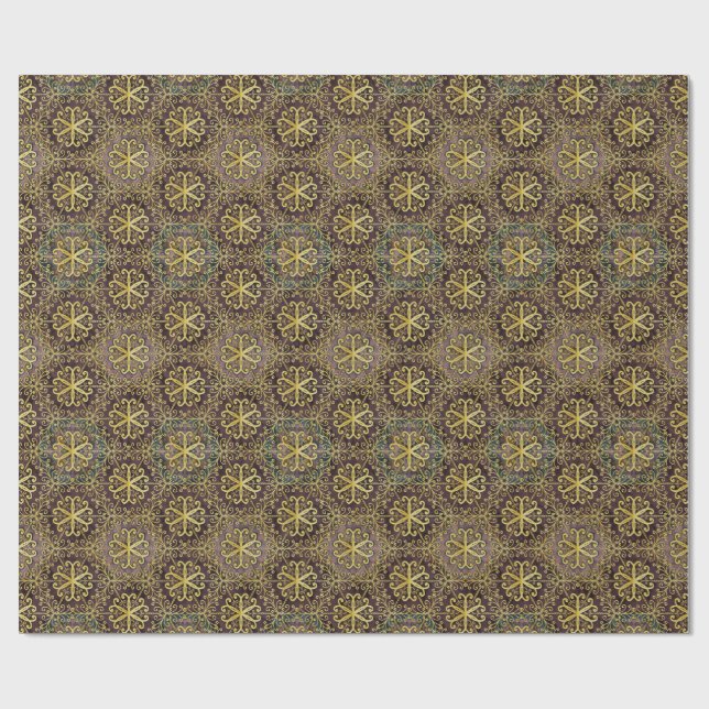 Presente Papel de embrulho, “Gilded Glam” (Aberto)