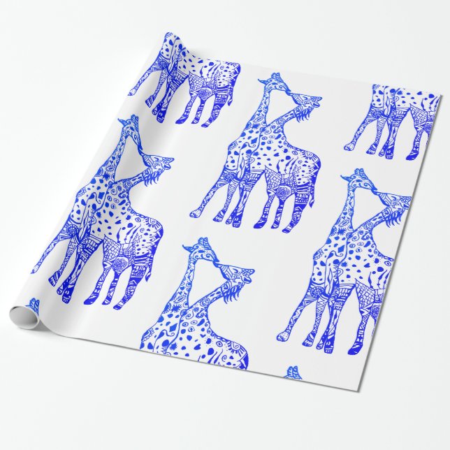 Presente Papel de embrulhoAmor Africano (Desenrolado)