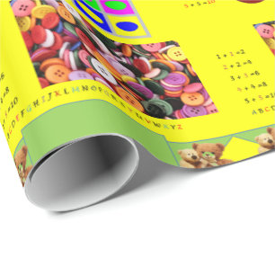 Presente Papel de empacotamento brilhante educacional