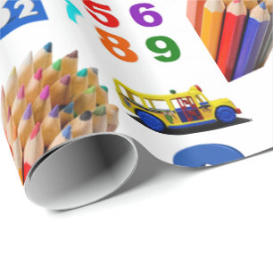 Presente Papel de empacotamento brilhante educacional