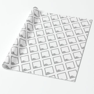 Presente Papel de empacotamento brilhante personalizado de 