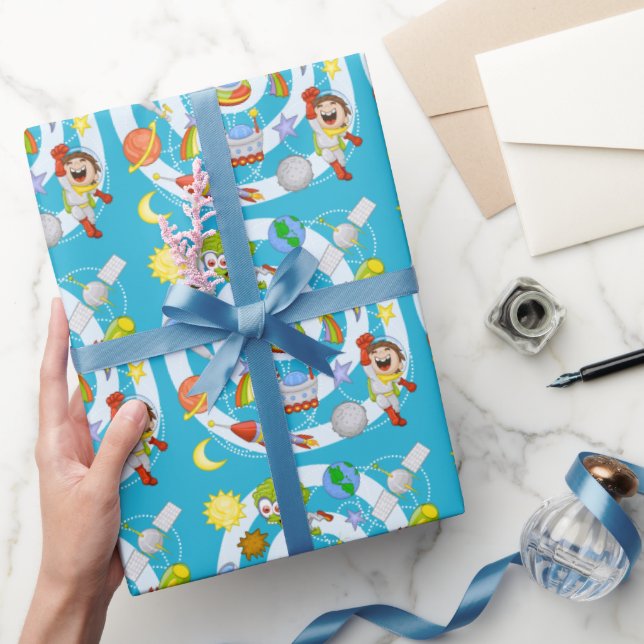 Presente Papel de empacotamento brilhante vs. Alienígena, 3 (Presentear)