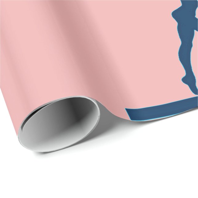Presente Papel de empacotamento cor-de-rosa para equilíbrio (Ponta do rolo)
