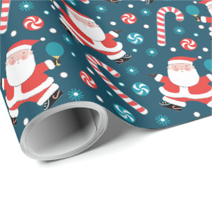 Presente Papel de empacotamento da Mesa de Tênis de pinos