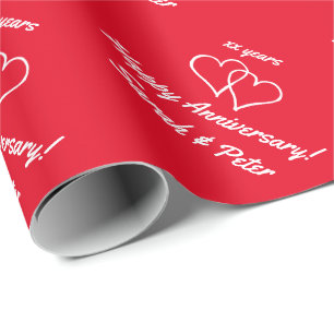 Presente Papel de empacotamento de Aniversário Personalizad
