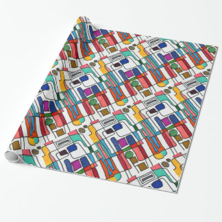 Presente Papel de empacotamento de design abstrato do "Mapa