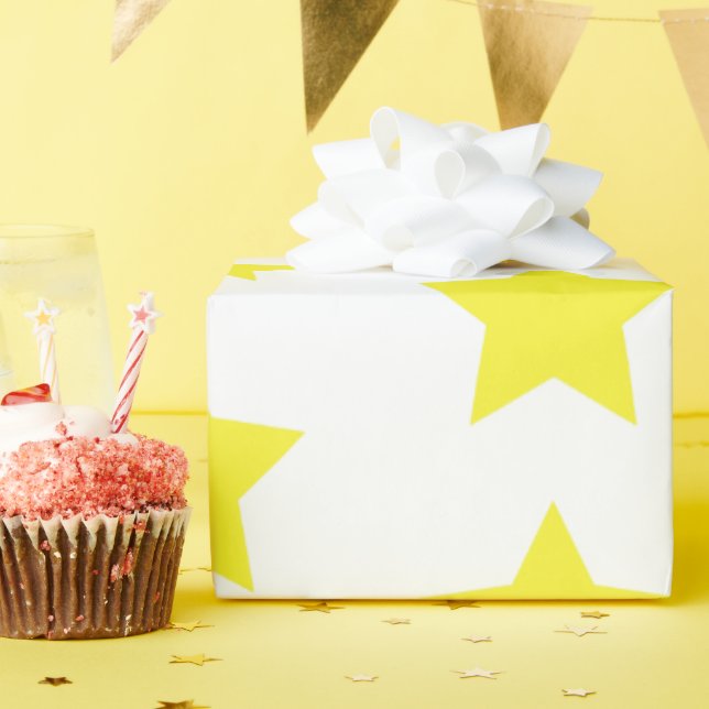 Presente Papel de empacotamento de estrelas (Festa de aniversário)