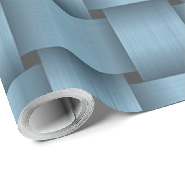 Presente Papel de empacotamento de fita azul-céu (Ponta do rolo)