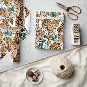 Presente Papel de empacotamento de impressão Chic Leopard -
