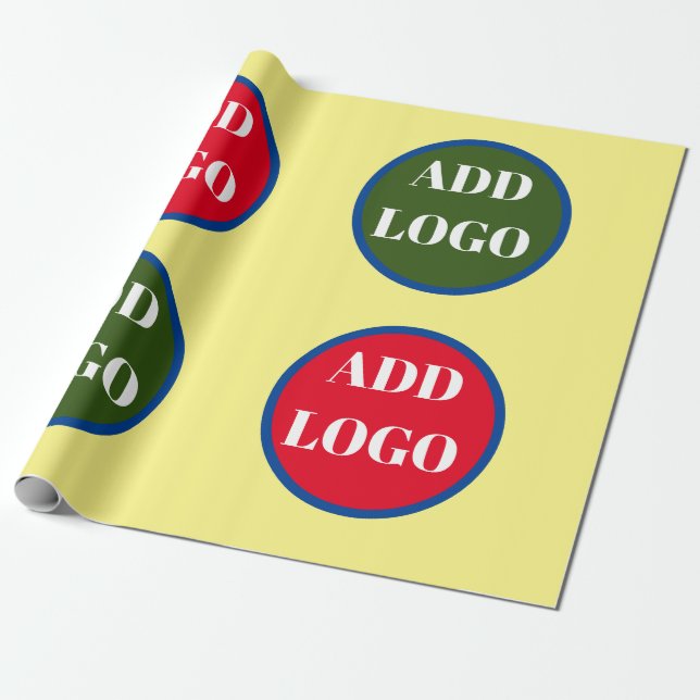 Presente Papel de empacotamento de logotipo personalizado,  (Desenrolado)