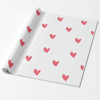 Presente Papel de empacotamento de padrão cardíaco