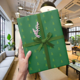 Presente Papel de empacotamento de padrão de árvore elegant