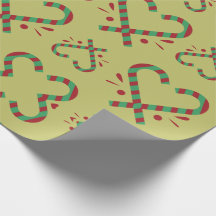 Papel de empacotamento de padrão de canas de feria