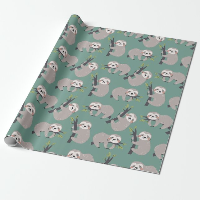 Presente Papel de empacotamento de padrão de inclinação (Desenrolado)