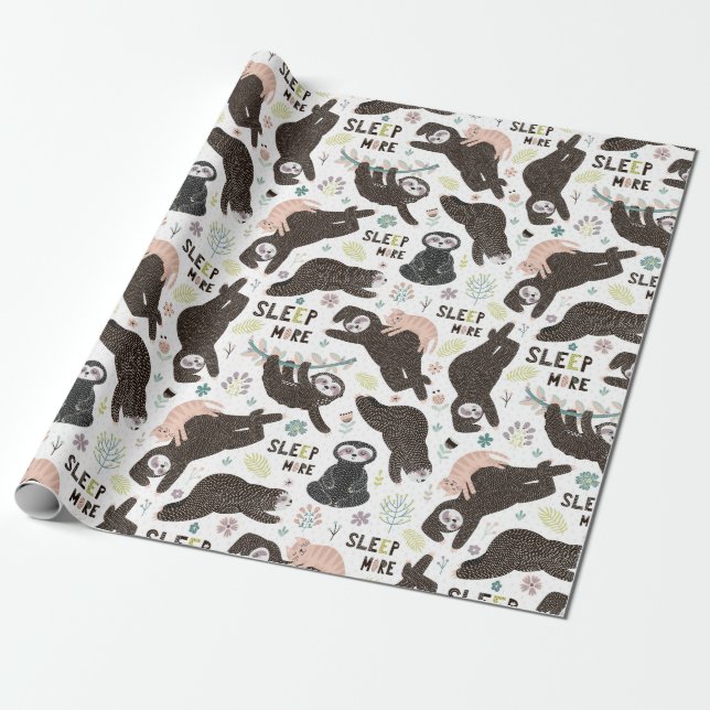 Presente Papel de empacotamento de padrão de inclinação (Desenrolado)
