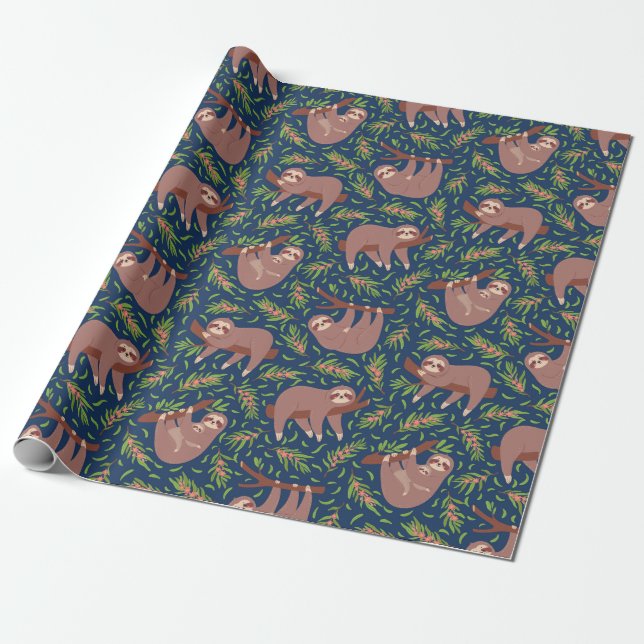 Presente Papel de empacotamento de padrão de inclinação (Desenrolado)