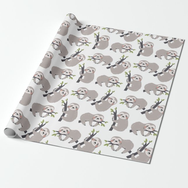 Presente Papel de empacotamento de padrão de inclinação (Desenrolado)