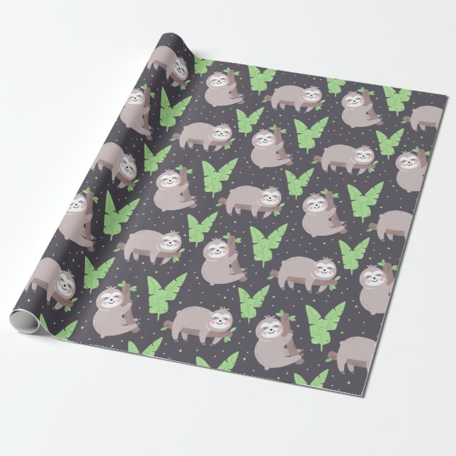 Presente Papel de empacotamento de padrão de inclinação (Desenrolado)