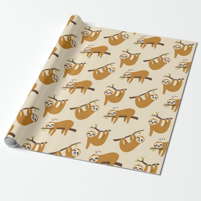 Presente Papel de empacotamento de padrão de inclinação (Desenrolado)
