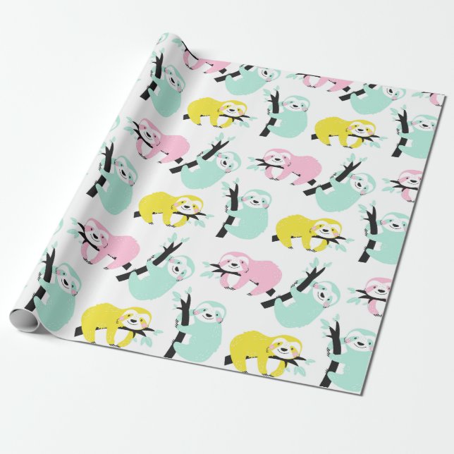 Presente Papel de empacotamento de padrão de inclinação (Desenrolado)