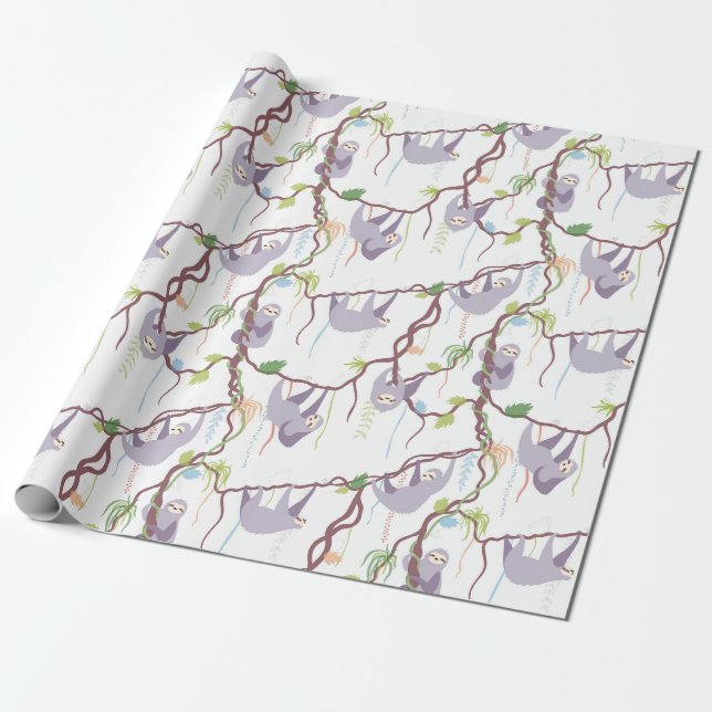 Presente Papel de empacotamento de padrão de inclinação (Desenrolado)