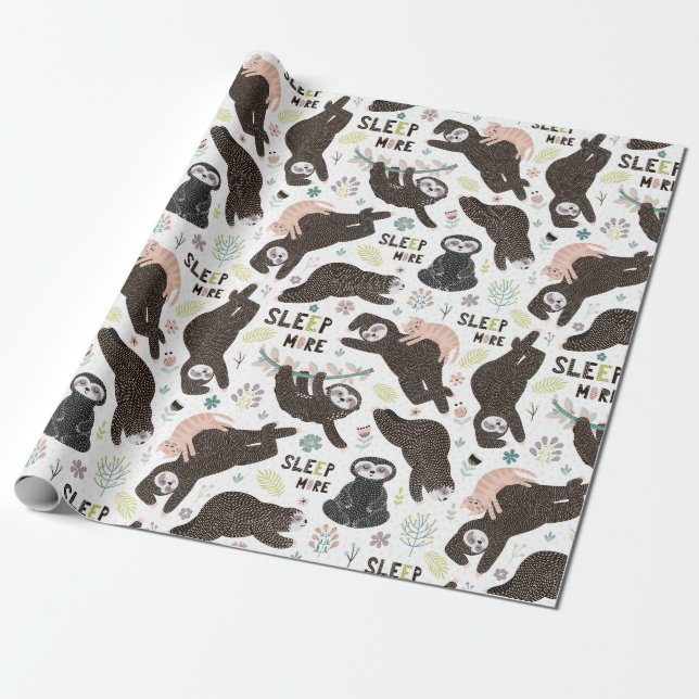 Presente Papel de empacotamento de padrão de inclinação (Desenrolado)