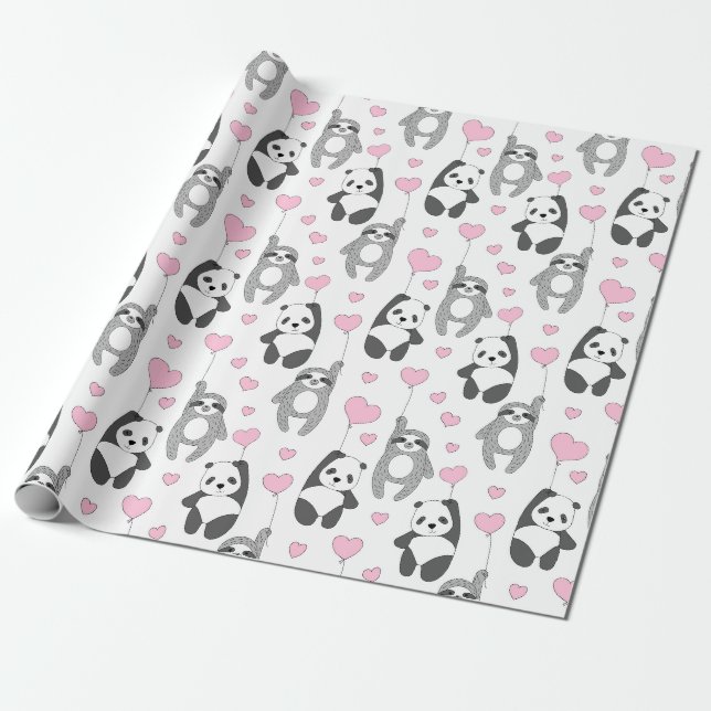 Presente Papel de empacotamento de padrão de inclinação (Desenrolado)