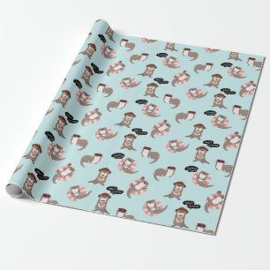 Presente Papel de empacotamento de padrão externo
