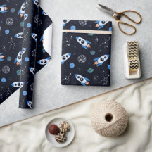 Papel de empacotamento de padrões de Rocketship