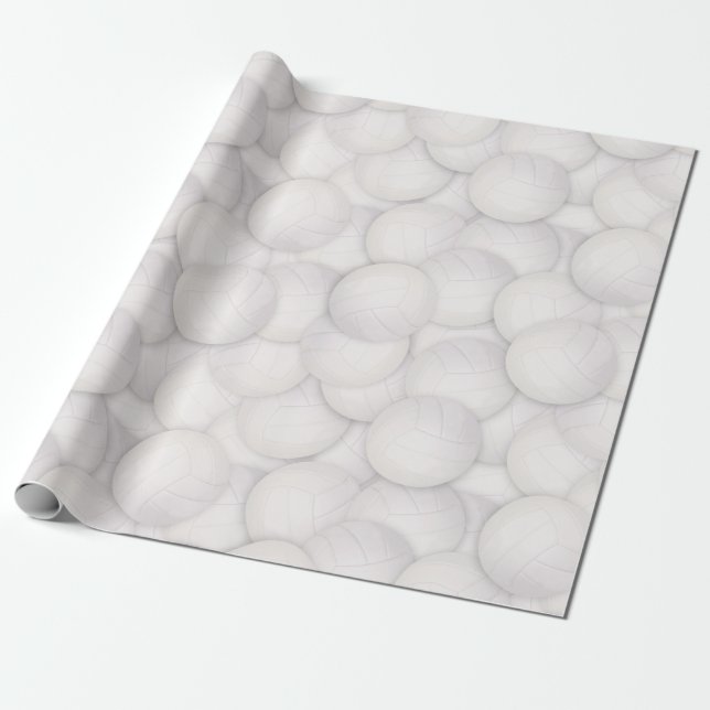 Presente Papel de empacotamento de padrões de voleibol (Desenrolado)