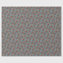 Presente Papel de empacotamento de padrões Fox em Cores de 