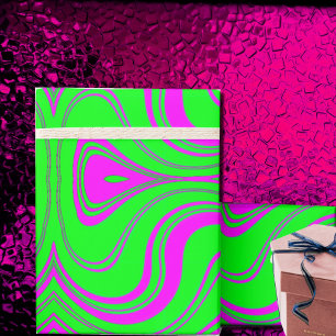 Presente papel de empacotamento de padrões moderno por onda