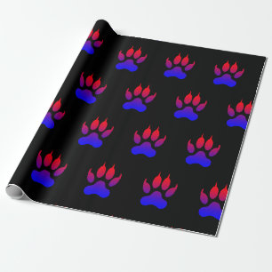 Presente Papel de empacotamento de pinças Tiger