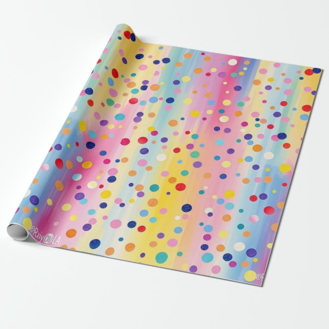 Presente Papel de empacotamento de pontos de terceiros (Desenrolado)