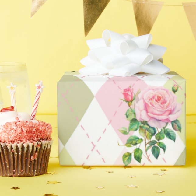 Presente Papel de empacotamento de presentes na ventoinha d (Festa de aniversário)